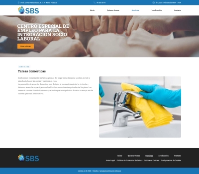 Página Corporativa para Centro Especial de Empleo CEESBS