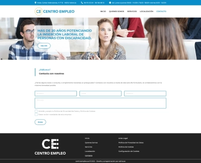 Página corporativa para Centro Empleo