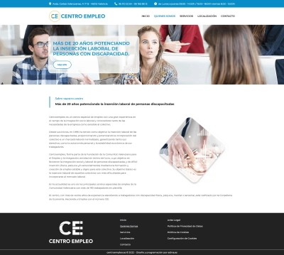 Página corporativa para Centro Empleo