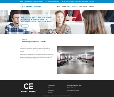 Página corporativa para Centro Empleo