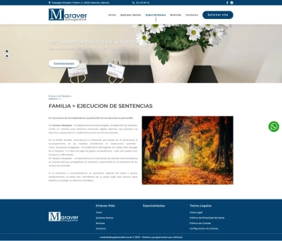 Página Corporativa para Maraver Abogados