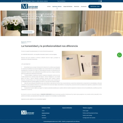 Página Corporativa para Maraver Abogados