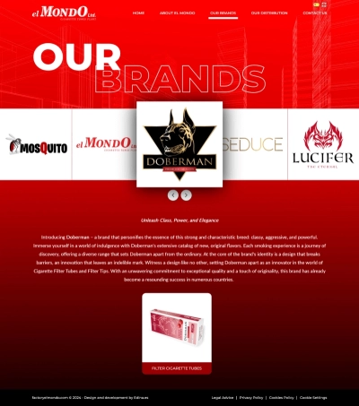 Página web empresarial para Factory El Mondo