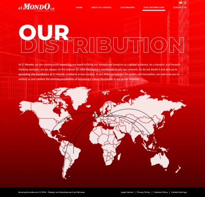 Página web empresarial para Factory El Mondo