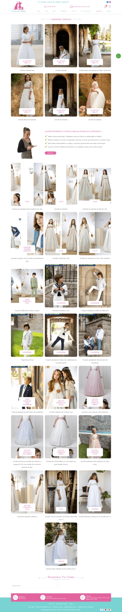 Moda online infantil de El Osito de Claudia