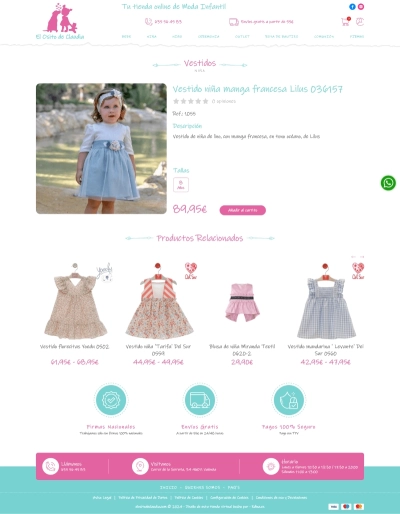 Moda online infantil de El Osito de Claudia