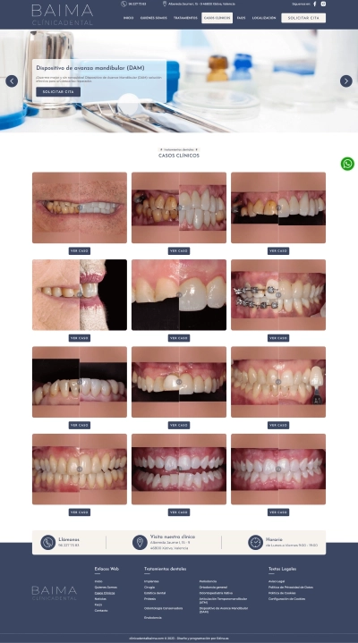 Diseño Web para Clínica Dental Baima
