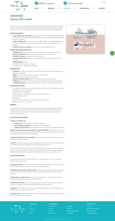 Diseño Web para Clínica Dental Tania Arteta