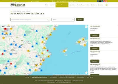 Desarrollo web a medida para Cofenat