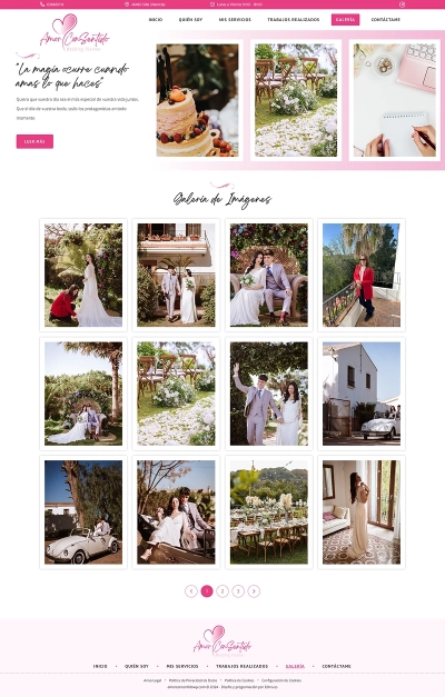 Diseño Web para Amor Con Sentido