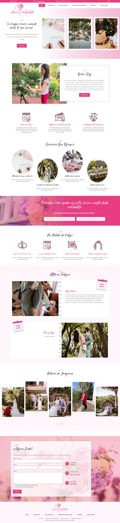 Diseño Web para Amor Con Sentido