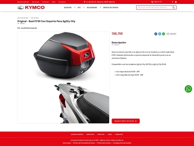 Sitio Web Corporativo para Concesionario Kymco Valencia