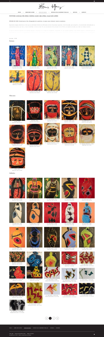 Desarrollo página web Enric Alfons