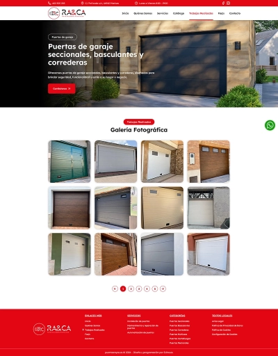 Web Corporativa Puertas Rayca