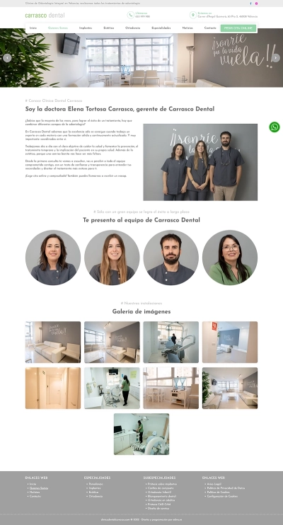 Diseño web Clínica Dental Carrasco