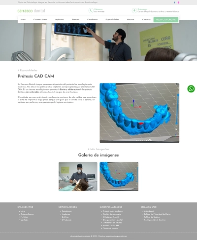 Diseño web Clínica Dental Carrasco