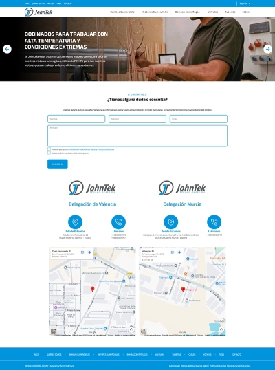 Diseño web corporativo Jonhtek