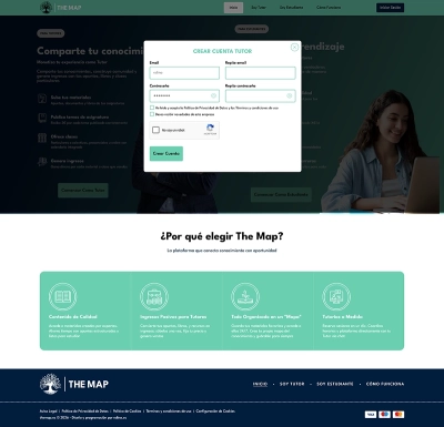 Desarrollo web para The Map
