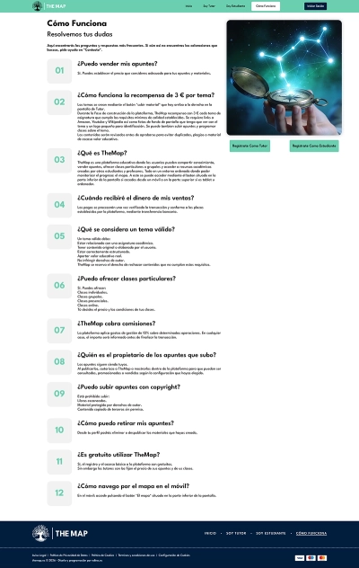 Desarrollo web para The Map