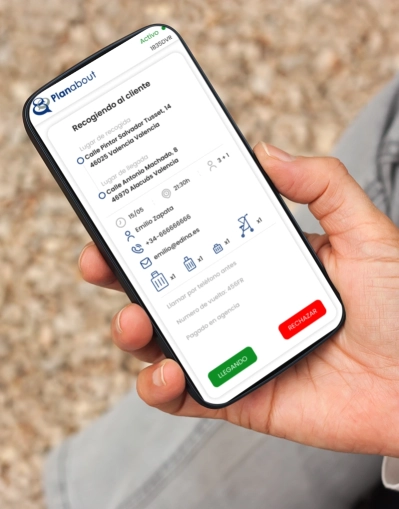 Aplicación para la gestión de servicios y flotas de taxis 