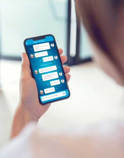 capture de pantalla de diseño de aplicación móvil para empresa Ligalos
