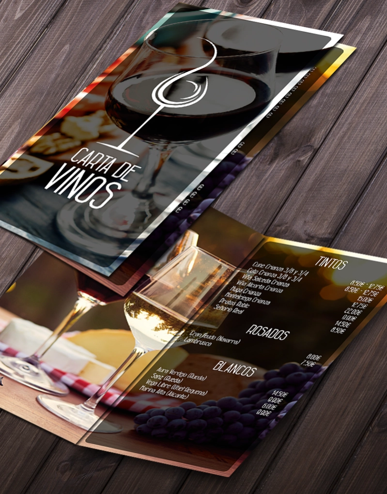 Carta Vinos Restaurante Las Brasas