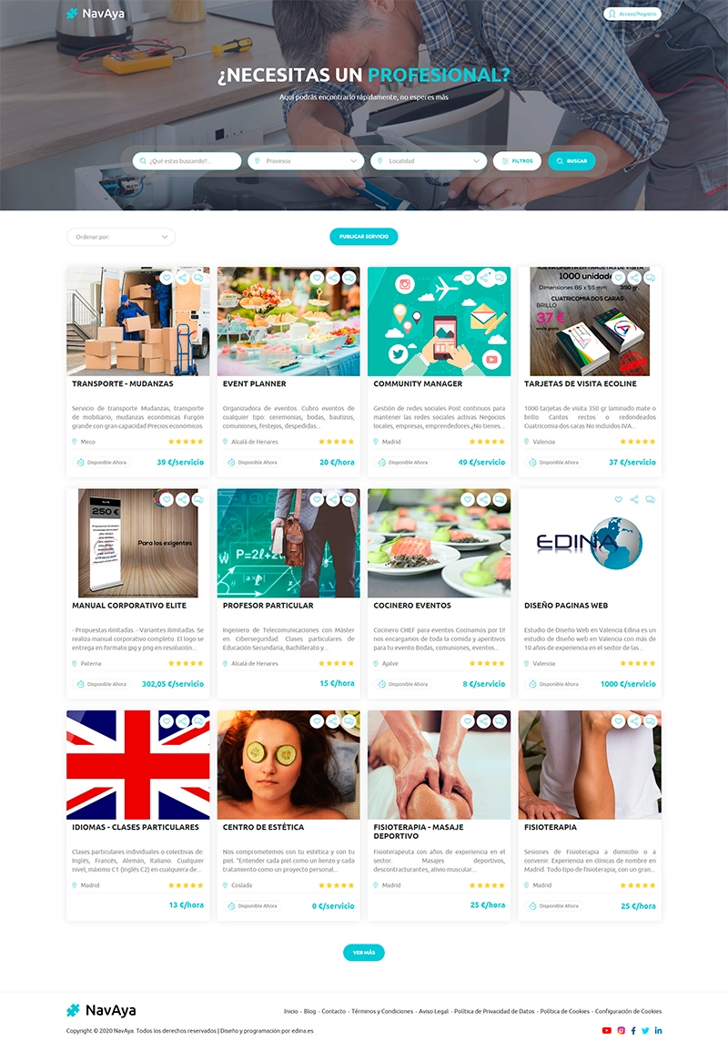 Captura de pantalla de Oferingapp.com