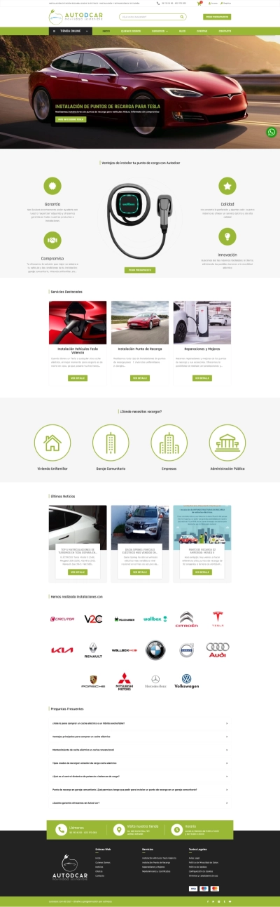 Diseño de tienda online Puntosrecargavalencia