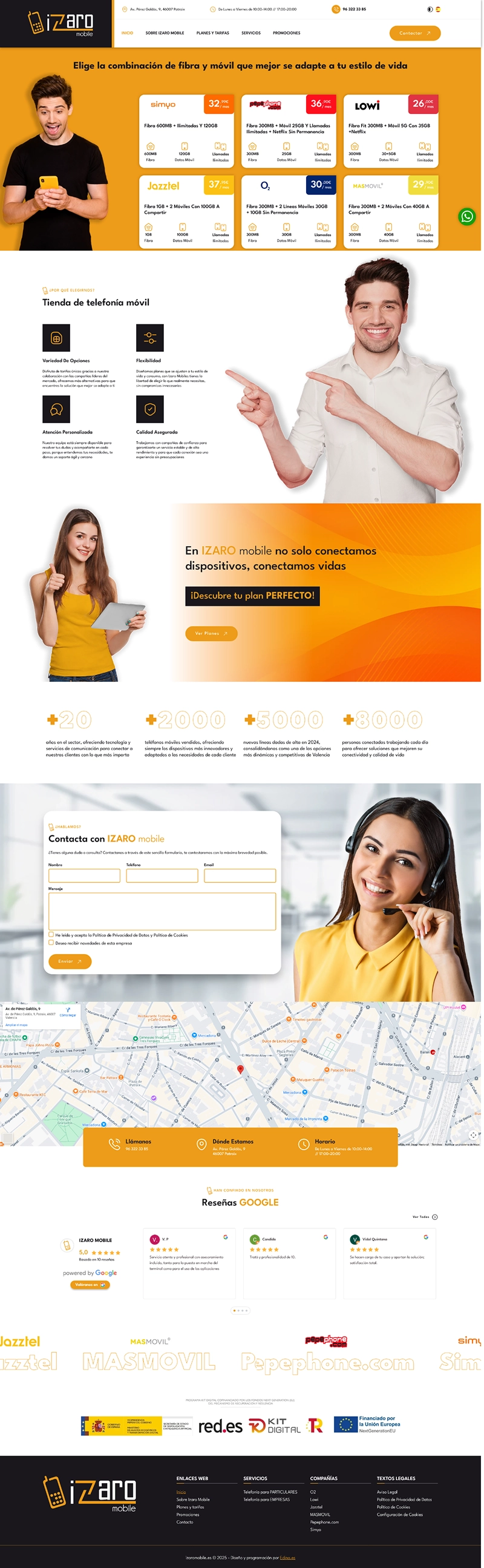 Diseño Web de Izaro Mobile