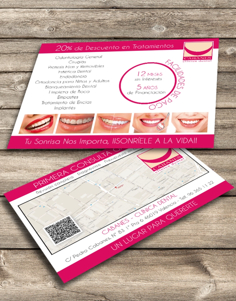 Flyer Cabanes Clínica Dental