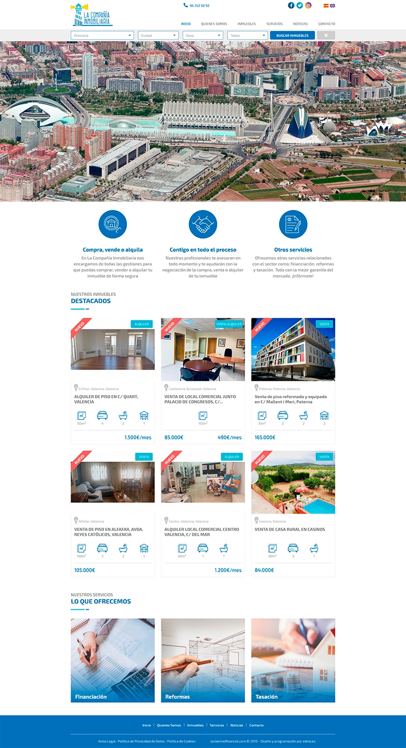 Captura de pantalla de Compañía Inmobiliaria