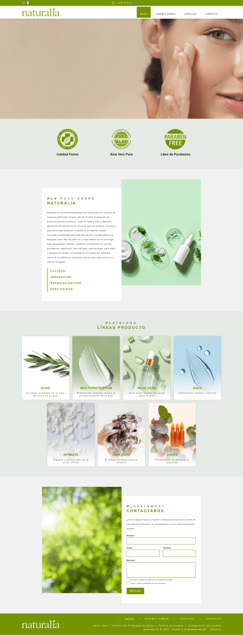 Landing Page para Naturalia