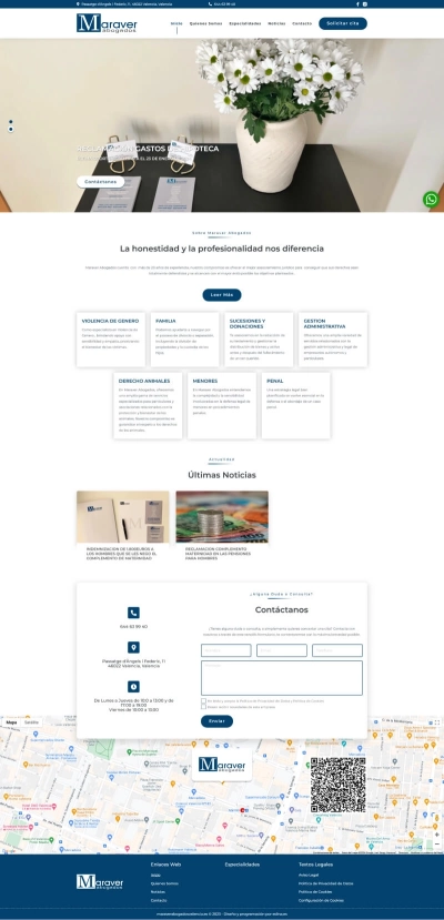 Página Corporativa para Maraver Abogados