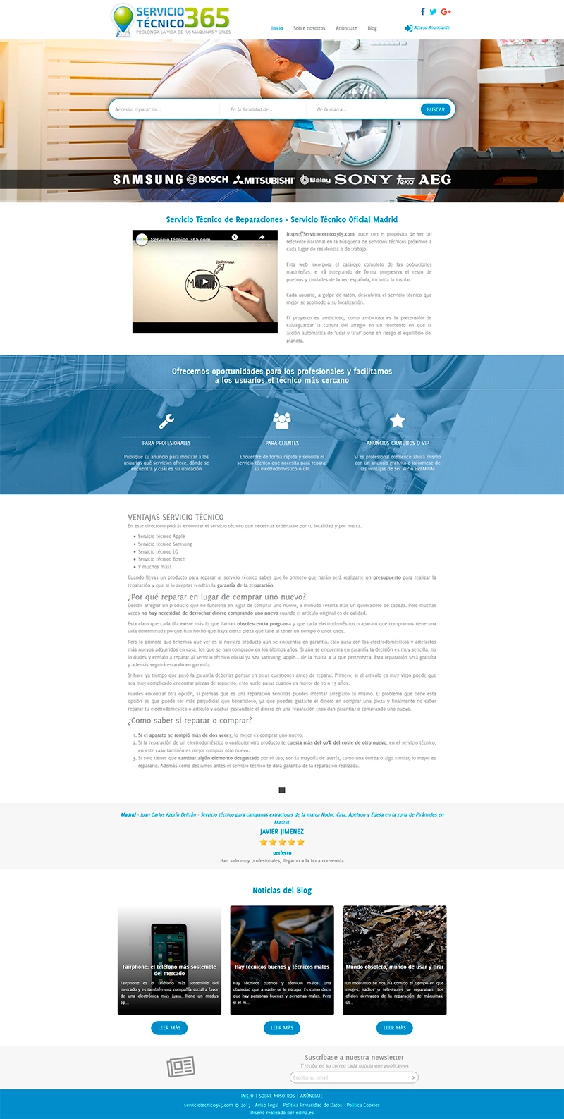 Captura de pantalla de Técnico 365