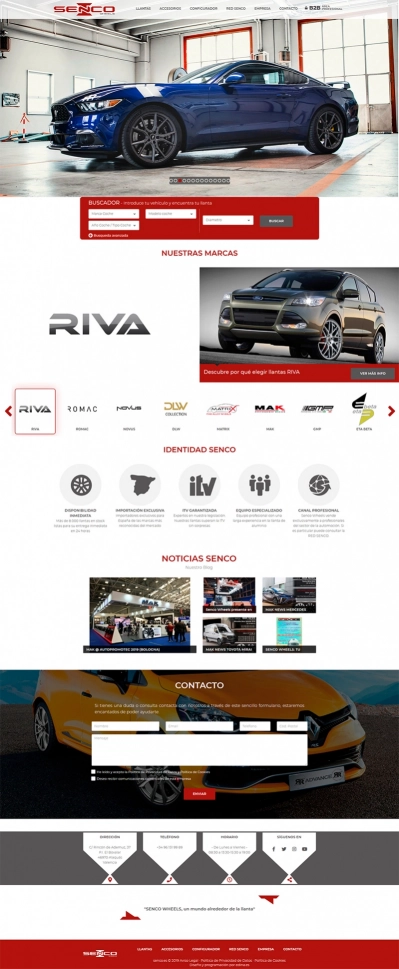 Sitio web corporativo para empresa valenciana Senco