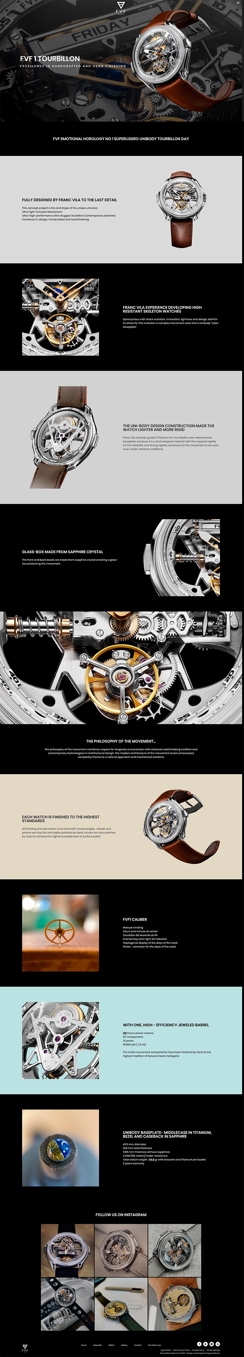 Sitio web corporativo para Franc Vila Founder