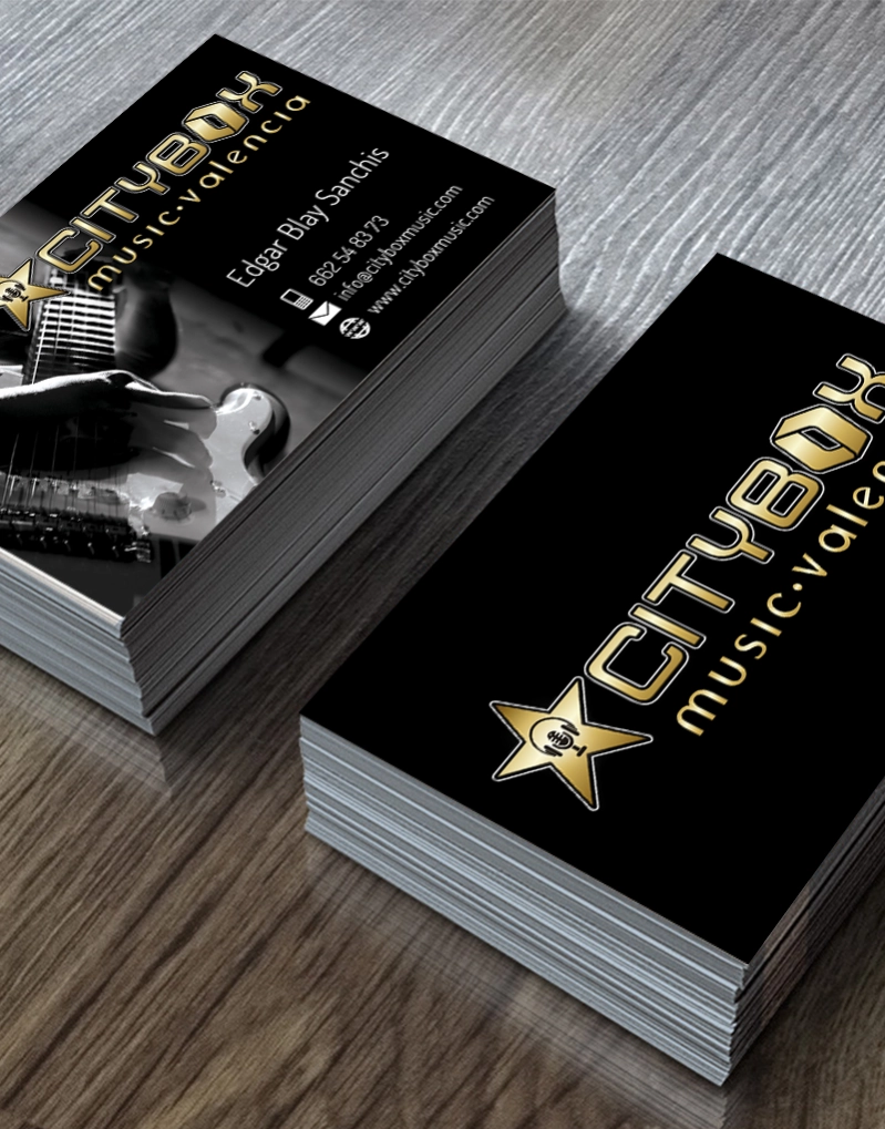 Tarjeta de visita CityBox Music Valencia
