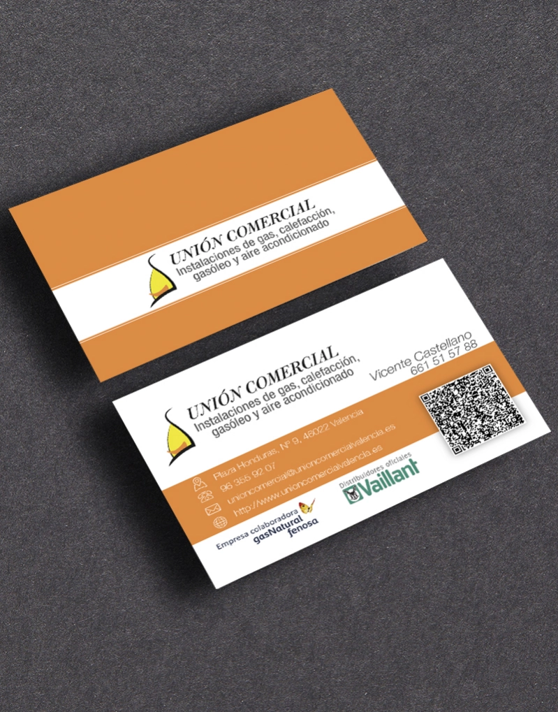 Tarjeta de visita Unión Comercial
