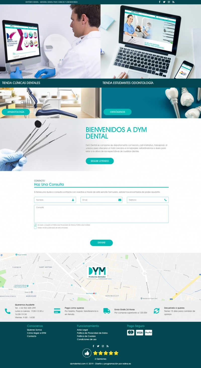 Captura de pantalla de DYM Dental