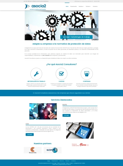 Web corporativa para Asocia2 Consultores