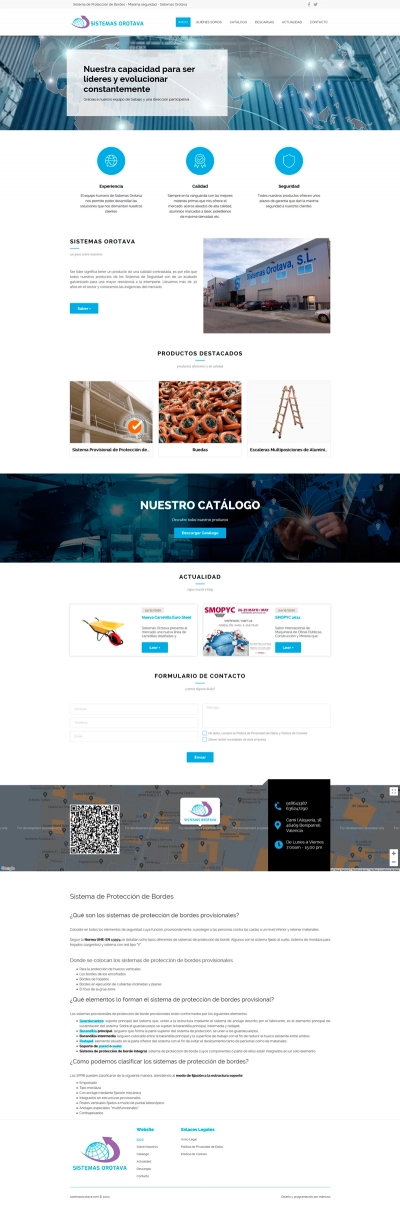 Web corporativa para Sistemas Orotava