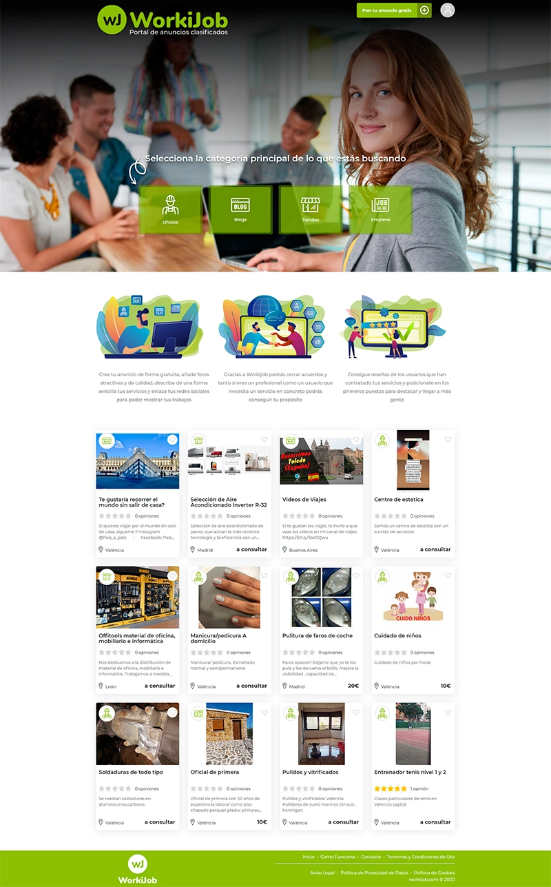 Captura de pantalla de Workijob