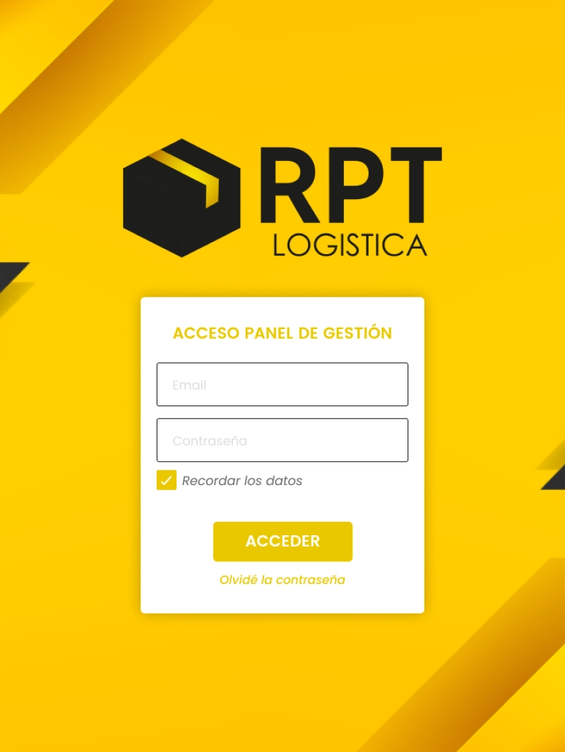RPT Logística Intranet Profesional de Transporte
